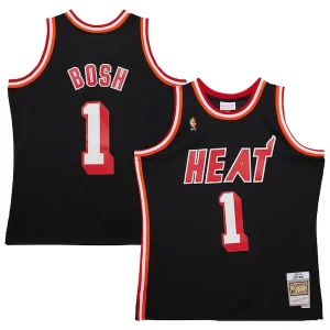 Exquisite Chris Bosh Miami Heat 2013/14 Hardwood Classics Swingman Jersey   Black to elevate your game - day look