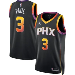 Gorgeous Chris Paul Phoenix Suns Jordan Brand Unisex Swingman Jersey   Statement Edition   Black to elevate your game - day look