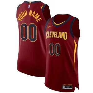 Superb Cleveland Cavaliers Nike Authentic Custom Jersey Wine   Icon Edition to elevate your game - day look