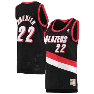 Charming Clyde Drexler Portland Trail Blazers Women's 1991/92 Hardwood Classics Swingman Jersey   Black for ultimate sports enthusiasts