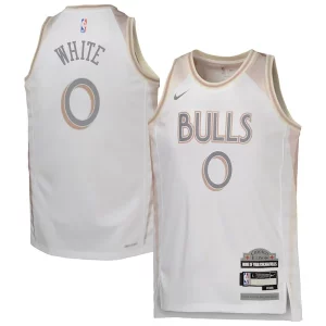 Magnificent Coby White Chicago Bulls Nike Youth 2024/25 Swingman Player Jersey   City Edition   White perfect for showing team spirit