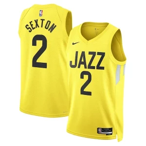 Fantastic Collin Sexton Utah Jazz Nike Unisex Swingman Jersey   Icon Edition   Gold perfect for showing team spirit