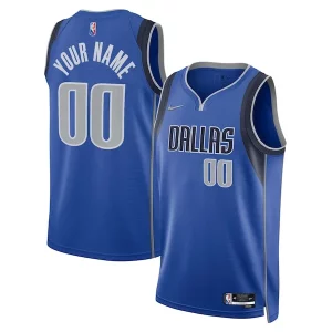 Gorgeous Dallas Mavericks Nike 2021/22 Diamond Swingman Custom Jersey   Icon Edition   Blue perfect for showing team spirit