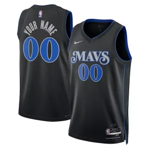 Charming Dallas Mavericks Nike Unisex 2023/24 Custom Swingman Jersey   Black   City Edition for passionate basketball fans