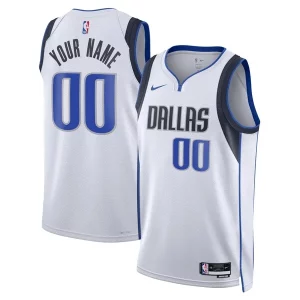 Fantastic Dallas Mavericks Nike Unisex Swingman Custom Jersey White   Association Edition to elevate your game - day look