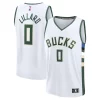 Premium Damian Lillard Milwaukee Bucks Fast Break Replica Player Jersey   Association Edition   White for passionate basketball fans