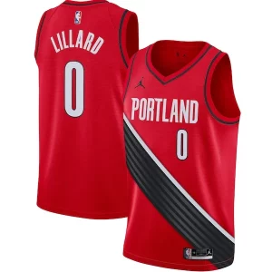 Premium Damian Lillard Portland Trail Blazers Jordan Brand 2020/21 Swingman Jersey   Statement Edition   Red for passionate basketball fans