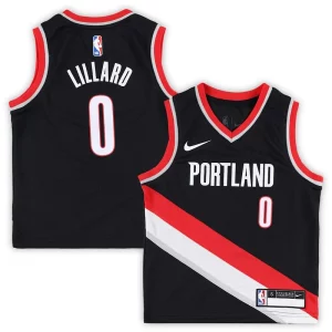 Charming Damian Lillard Portland Trail Blazers Nike Preschool Swingman Player Jersey   Icon Edition   Black a must - have for collectors