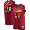 Stunning Darius Garland Cleveland Cavaliers Youth Replica Fast Break Jersey Wine   Icon Edition perfect for showing team spirit