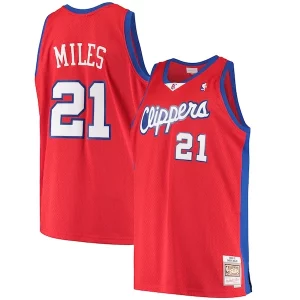 Gorgeous Darius Miles LA Clippers Hardwood Classics Swingman Jersey   Red to stand out at the arena