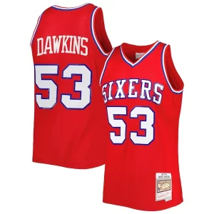 Charming Darryl Dawkins Philadelphia 76ers Hardwood Classics 1979/80 Swingman Jersey   Red perfect for showing team spirit