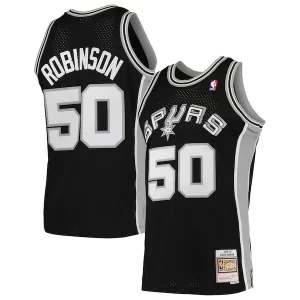 Stunning David Robinson San Antonio Spurs 1991/92 Hardwood Classics Swingman Jersey   Black to stand out at the arena
