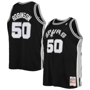 Superb David Robinson San Antonio Spurs 1998/99 Big & Tall Hardwood Classics Swingman Jersey   Black a must - have for collectors