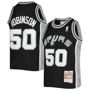 Gorgeous David Robinson San Antonio Spurs Youth 1998/99 Hardwood Classics Swingman Jersey   Black for passionate basketball fans