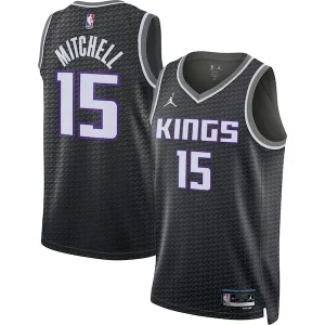 Superb Davion Mitchell Sacramento Kings Jordan Brand Unisex Swingman Jersey   Statement Edition   Black a must - have for collectors