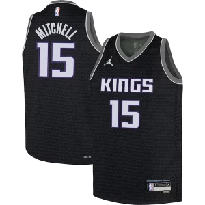 Exquisite Davion Mitchell Sacramento Kings Jordan Brand Youth Swingman Jersey   Statement Edition   Black a must - have for collectors