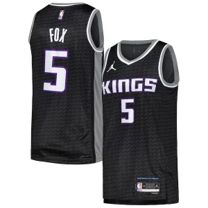 Gorgeous De'Aaron Fox Sacramento Kings Jordan Brand Swingman Player Jersey   Statement Edition   Black for ultimate sports enthusiasts