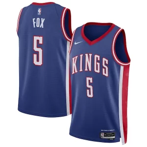 Gorgeous De'Aaron Fox Sacramento Kings Nike Unisex 2024/25 Swingman Player Jersey   City Edition   Blue a must - have for collectors