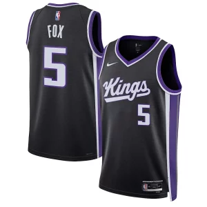 Exquisite De'Aaron Fox Sacramento Kings Nike Unisex Swingman Jersey   Association Edition   Black a must - have for collectors