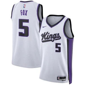 Exquisite De'Aaron Fox Sacramento Kings Nike Unisex Swingman Jersey   Association Edition   White to elevate your game - day look