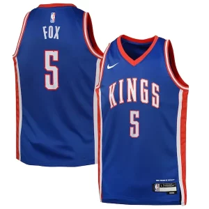 Magnificent De'Aaron Fox Sacramento Kings Nike Youth 2024/25 Swingman Player Jersey   City Edition   Blue for passionate basketball fans