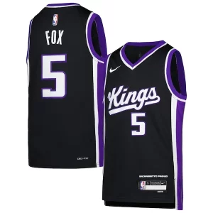 Exquisite De'Aaron Fox Sacramento Kings Nike Youth Swingman Jersey   Icon Edition   Purple a must - have for collectors