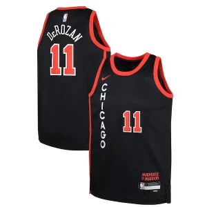Fantastic DeMar DeRozan Chicago Bulls Nike Youth Swingman Replica Jersey   City Edition   Black perfect for showing team spirit