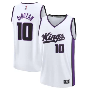 Charming DeMar DeRozan Sacramento Kings Youth Fast Break Replica Player Jersey   Association Edition   White for passionate basketball fans