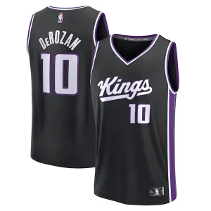 Gorgeous DeMar DeRozan Sacramento Kings Fast Break Replica Player Jersey   Icon Edition   Black for ultimate sports enthusiasts