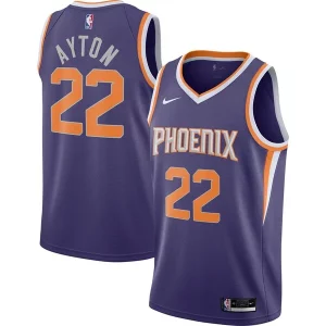 Premium Deandre Ayton Phoenix Suns Nike 2020/21 Swingman Player Jersey   Icon Edition   Purple a must - have for collectors