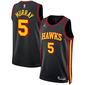 Exquisite Dejounte Murray Atlanta Hawks Jordan Brand Unisex Swingman Jersey   Statement Edition   Black for ultimate sports enthusiasts