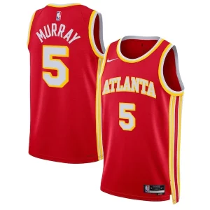 Magnificent Dejounte Murray Atlanta Hawks Nike Unisex Swingman Jersey   Icon Edition   Red for ultimate sports enthusiasts