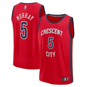Charming Dejounte Murray New Orleans Pelicans Youth Fast Break Replica Player Jersey   Statement Edition   Red a must - have for collectors