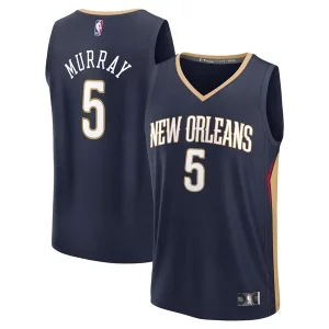 Premium Dejounte Murray New Orleans Pelicans Youth Fast Break Replica Player Jersey   Icon Edition   Navy to stand out at the arena
