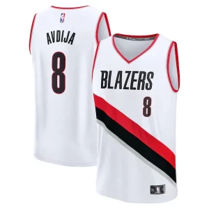 Gorgeous Deni Avdija Portland Trail Blazers Fast Break Replica Player Jersey   Association Edition   White to stand out at the arena