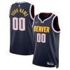 Magnificent Denver Nuggets Nike 2021/22 Diamond Swingman Custom Jersey   Icon Edition   Navy for ultimate sports enthusiasts