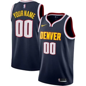 Gorgeous Denver Nuggets Nike 2022/23 Swingman Custom Jersey   Icon Edition   Navy perfect for showing team spirit