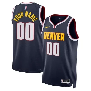Gorgeous Denver Nuggets Nike Unisex Swingman Custom Jersey Navy   Icon Edition to stand out at the arena
