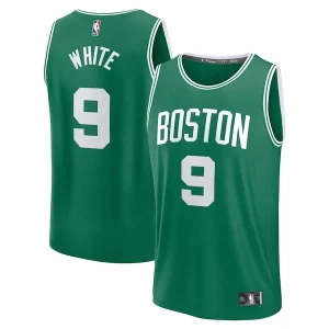 Stunning Derrick White Boston Celtics Fast Break Replica Player Jersey   Icon Edition   Kelly Green a must - have for collectors