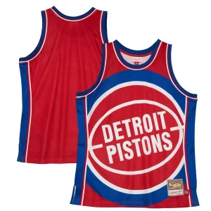 Premium Detroit Pistons Hardwood Classics Blown Out Fashion Jersey   Red for passionate basketball fans