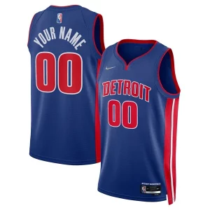 Superb Detroit Pistons Nike 2021/22 Diamond Swingman Custom Jersey   Icon Edition   Blue a must - have for collectors