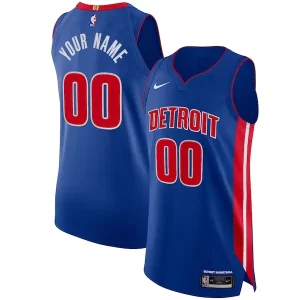Gorgeous Detroit Pistons Nike Authentic Custom Jersey Blue   Icon Edition for passionate basketball fans