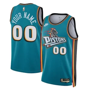 Superb Detroit Pistons Nike Unisex 2022/23 Custom Swingman Jersey   Classic Edition   Teal for passionate basketball fans