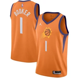 Superb Devin Booker Phoenix Suns Jordan Brand 2020/21 Swingman Jersey   Statement Edition   Orange perfect for showing team spirit