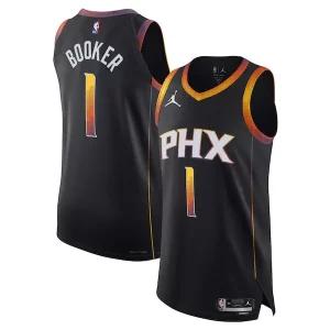 Gorgeous Devin Booker Phoenix Suns Jordan Brand Authentic Player Jersey   Statement Edition   Black a must - have for collectors