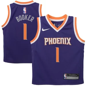 Stunning Devin Booker Phoenix Suns Nike Preschool Replica Jersey Purple   Icon Edition a must - have for collectors