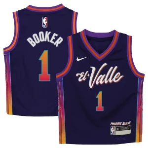 Gorgeous Devin Booker Phoenix Suns Nike Toddler Swingman Replica Jersey   City Edition   Purple to elevate your game - day look