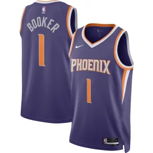 Superb Devin Booker Phoenix Suns Nike Unisex Swingman Jersey   Icon Edition   Purple/White for ultimate sports enthusiasts