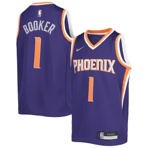 Fantastic Devin Booker Phoenix Suns Nike Youth 2021/22 Diamond Swingman Jersey   Icon Edition   Purple for ultimate sports enthusiasts