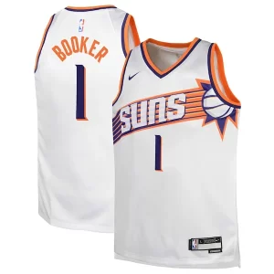 Fantastic Devin Booker Phoenix Suns Nike Youth Swingman Jersey   Association Edition   White to elevate your game - day look